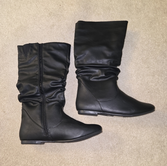 Katliu Slouchy Mid-Calf Boots Women's 41(9.5) NIB - Picture 11 of 16